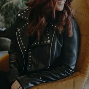 Studded Moto Jacket by Chelsea DeBoer